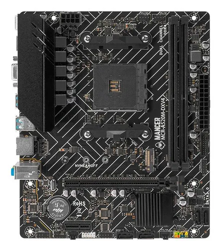 Placa Mae Mancer A520m Dx, Ddr4 Amd Am4 M-atx Amd A520