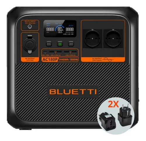 Gerador De Energia Solar Bluetti Ac180p 1.800 W / 1.440 Wh