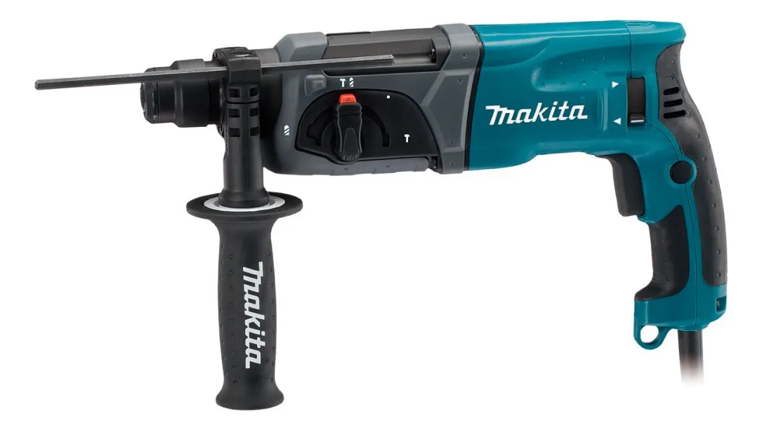 Martelete Perfurador Rompedor 800w 2,7j - Hr2470x18 Makita Cor Azul-turquesa Frequência 60Hz