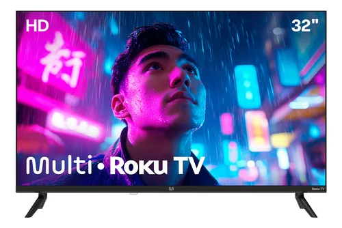 Smart TV Multi Roku 32" HD Wi-fi 3 HDMI 2 USB