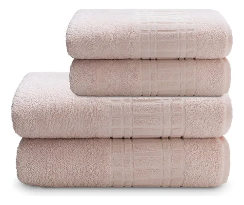 Jogo De Toalha Banho 4 peças 100 Algodão 400 gr/m Loft Camesa