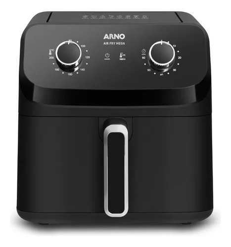 Fritadeira Sem Óleo Air Fryer Arno Mega 7,5l Preta Afm7