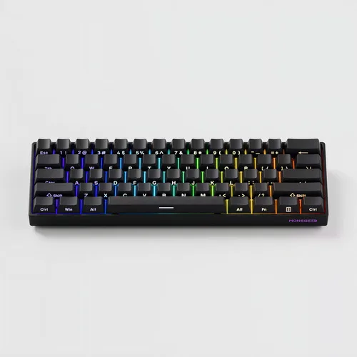 Teclado Magnético Akko Monsgeek 8000Hz Fun60 Pro 0,01mm CFio Preto