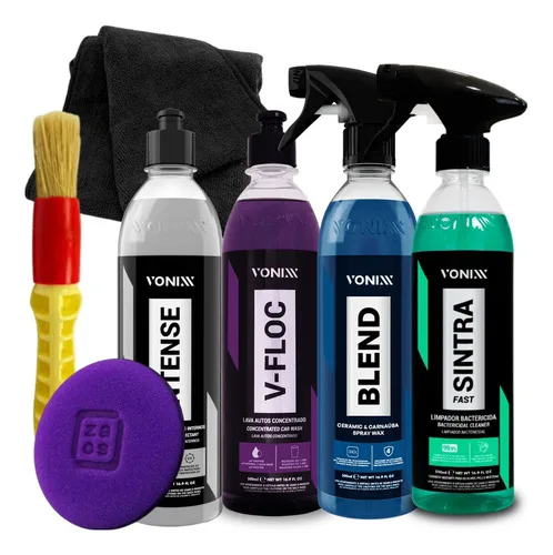 Kit Lavagem Automotiva V-floc Blend Sintra Intense Vonixx