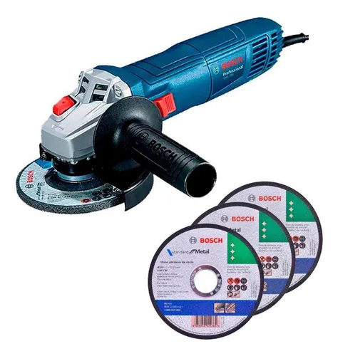 Esmerilhadeira Angular 4.1/2 Pol 700w Gws Com Discos Bosch