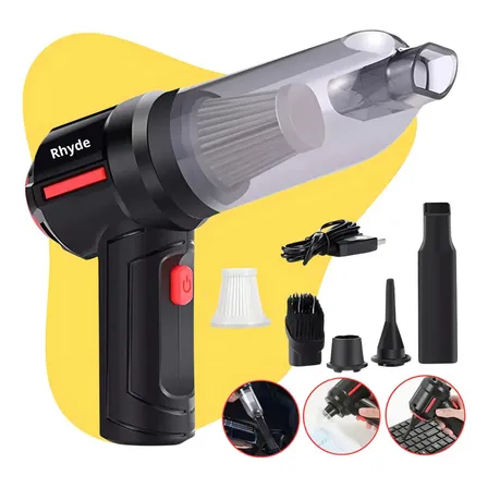 Aspirador De Pó Mini Soprador 3em1 Usb Refil Portátil Recarregável Marca Rhyde Preto 127/220v