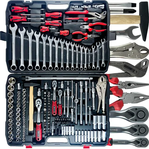 Maleta Jogo Ferramentas Completa 180 Peças Cromo Vánadio Pci