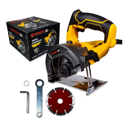 Serra Mármore Profissional 4.3/8 Pol. Concreto Granito 1500w Yamasaki 220v