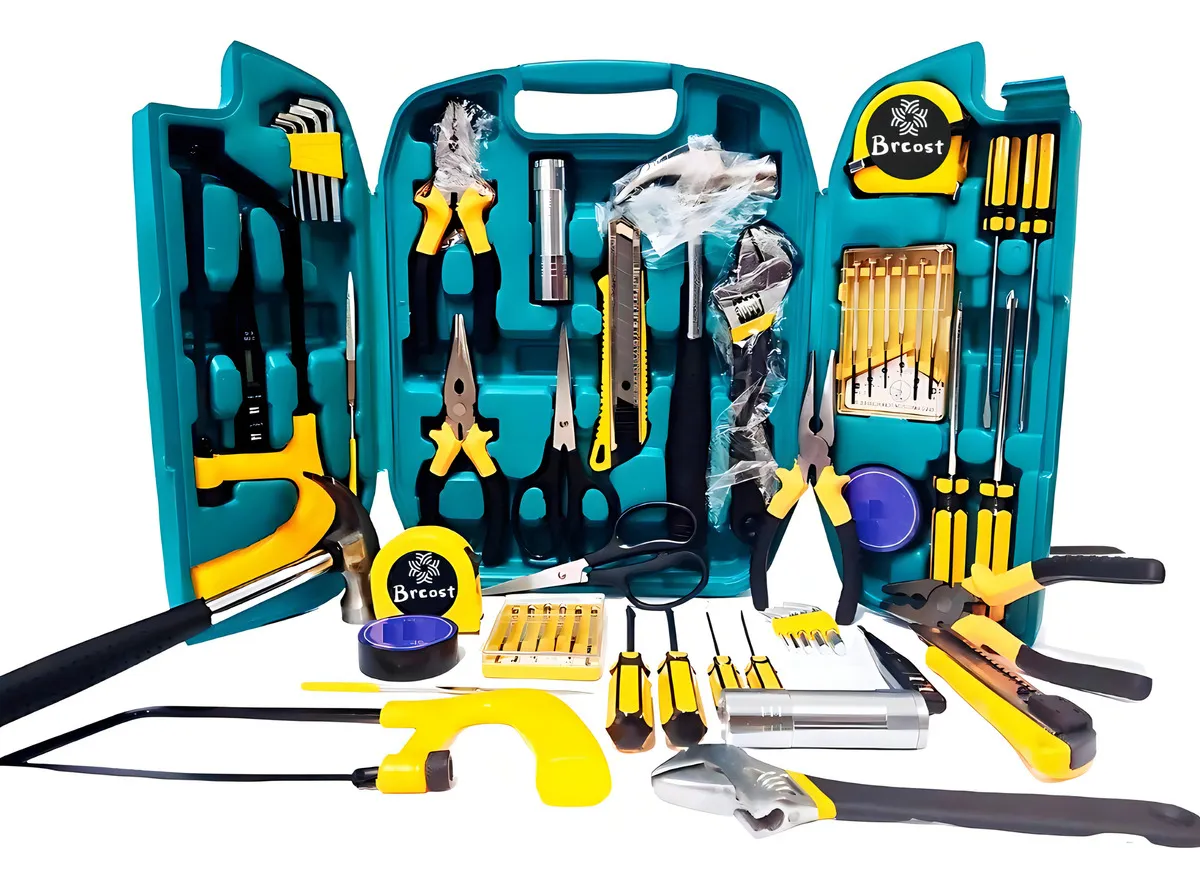 kit Ferramentas manuais Brcost Jogo Manuais Simples 26 Peças C/ Maleta