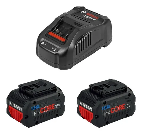 Kit 2 Bateria Procore Bosch + Carregador Rápido 18v Gal1880