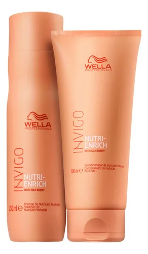 Kit Shampoo 250ml + Condicionador 200ml Wella Nutri Enrich