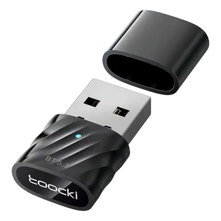 Adaptador Usb Bluetooth 5.3 Toocki Tq-bt03a Conexão Até 7 Dispositivos