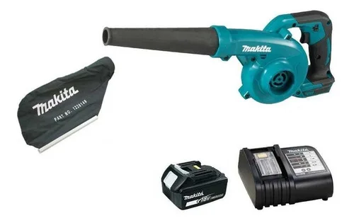 Soprador Aspirador Sem Fio Makita Dub185rt 5ah Coletor Cor Azul-turquesa