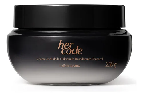 O Boticário Her Code Creme Hidratante Corporal 250g