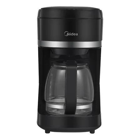 Cafeteira Elétrica Preta 1,5l Midea 37 xícaras Jarra de vidro e Filtro permanente 220 v