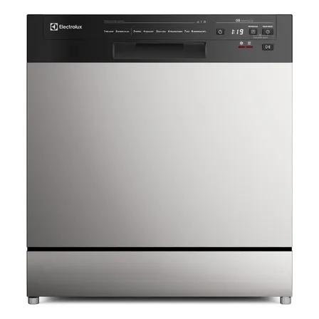 Lava-louça Electrolux 8 Serviços Inox Com Programa Lava & Seca 50 Minutos Ls08e Display Digital Prateado 127v