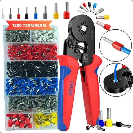 Alicate Crimpar Prensa Terminais 1200 Ilhós Tubular Cietec