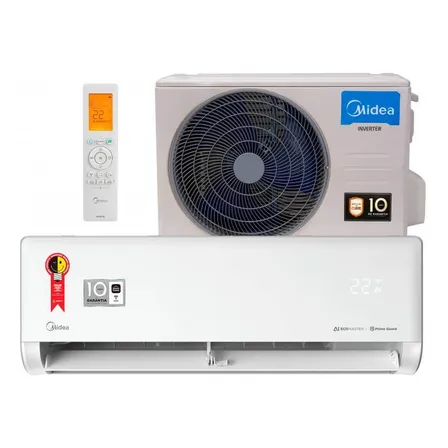 Ar Cond Split Inverter Midea Ia Ecomaster 9k Btus Frio Branco 220v