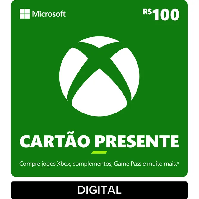 Xbox Cartão Presente R$ 100 Gift Card (digital)