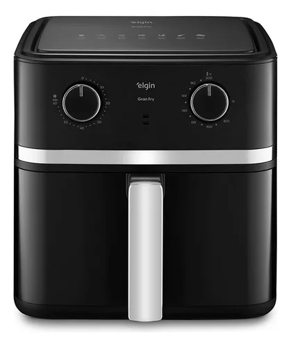 Fritadeira Elétrica Air Fryer Gran Fry Elgin - 8 Litros Preto