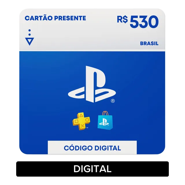 Sony PlayStation Store Gift Card R$ 530 (Digital)