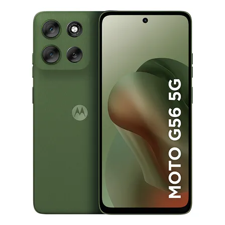 Smartphone Motorola Moto G56 5g - 256gb 16gb (8gb Ram+8gb Ram Boost) Camera 50mp Sony Lytia 600 Certificado De Ultrarresistencia Militar E Ip68 + Ip69 - Verde