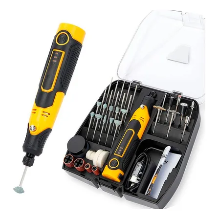 Mini Retifica Profissional Lixadeira Completa Acessório 57x1 Frequência 3