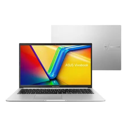 Notebook Asus Vivobook 15 M1502ya Amd Ryzen 7 5825u 16gb Ram 512gb Ssd Windows 11 Home Tela 15.6 Led Fhd Silver - Nj655w