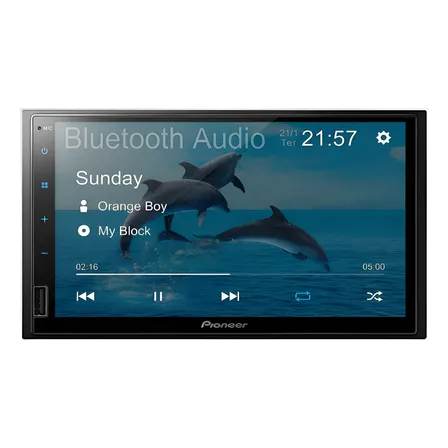 Multimídia Pioneer Dmh-145br 7' Pol Usb Espelhamento Android Cor Preto