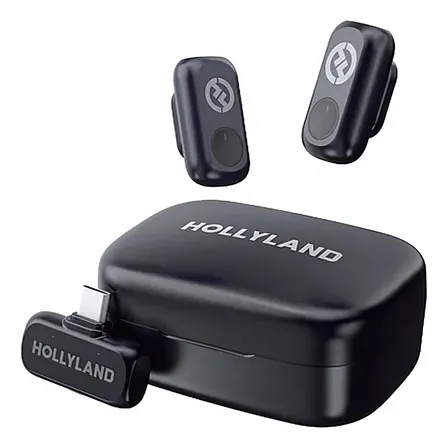 Microfone Hollyland Lark A1 Duo Usb-c Cor Preto