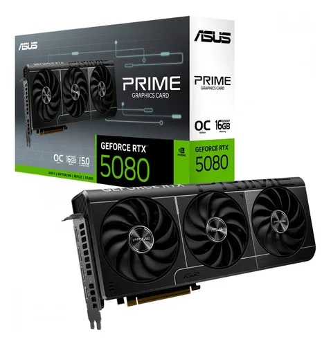 Placa De Vídeo Asus Geforce Rtx 5080 Prime Oc 16gb Gddr7