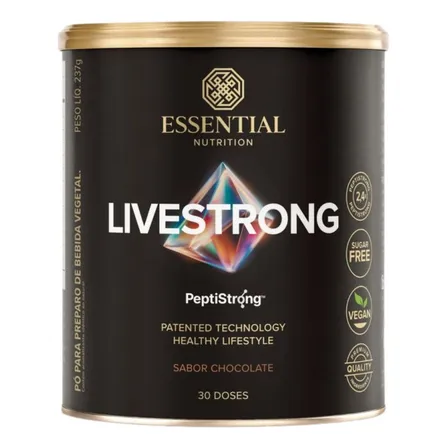 Livestrong Peptistrong 237g Chocolate - Essential Nutrition