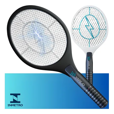 We Varejo - Raquete Mata Mosca Elétrica Bateria Recarregável Portátil Pega Mosquitos Penilogos Matar Insetos 127/220v