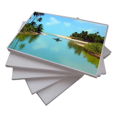 Papel Fotográfico A4 Glossy 180g 100 Folhas Premium Cor Branco