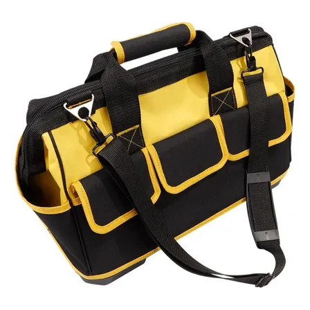 Bolsa Ferramentas Grande Reforçada Eletricista Mala Bolsos Cor Amarelo
