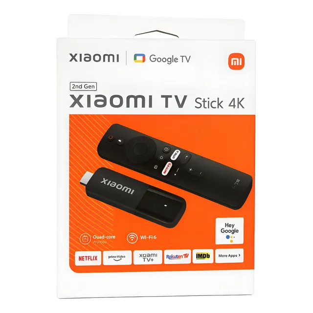 Xiaomi Tv Stick 4k - 2a Geração | Google Tv | Controle Por Cor Branco Tipo De Controle Remoto De Voz
