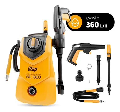 Lavadora De Alta Pressão Compacta Wap Wl 1800 1400w 1500psi 360l/h 220v Amarelo 60 Hz