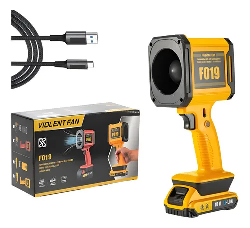 Soprador Portátil Turbo BPX 18V Recarregável 1050W Lanterna