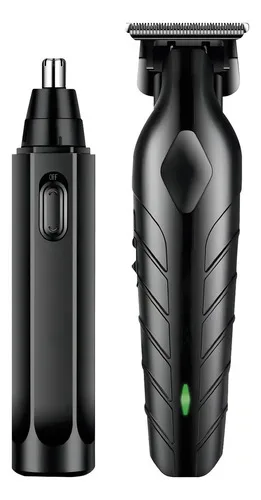 Máquina De Cortar Cabelo E Barba Maquininha Acabamento E Aparador Profissional Sem Fio 4 Pentes Preto Bivolt Ghs