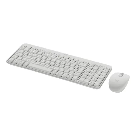 Kit Teclado E Mouse Sem Fio Logitech Mk250 Branco