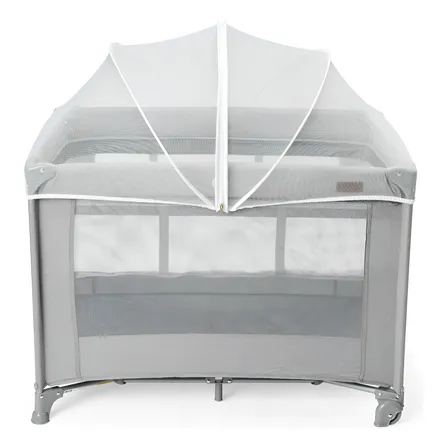 Berço Portátil Infantil Cercado 0-15kg Lazy Maxi baby - Cinza