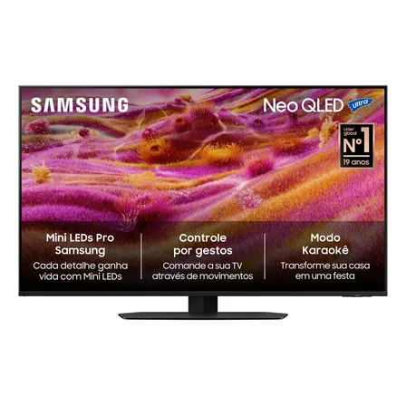 Samsung Vision AI TV 43" NEO QLED Ultra 4K QN90F 2025 QN43QN90FAGXZD Mini LED Processador com AI