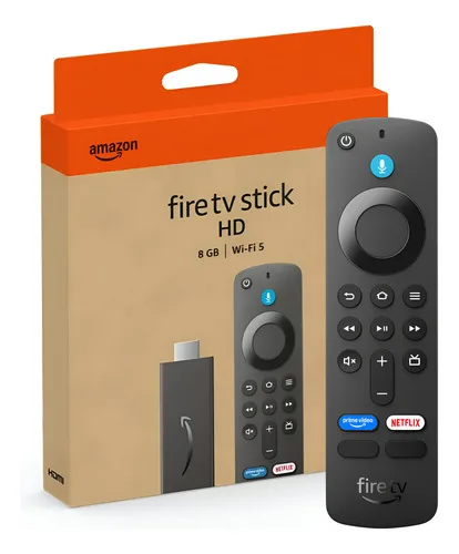 Fire Tv Stick Hd 2024 Ultima Geração Tv Smart Amazon Cor Preto Tipo De Controle Remoto De Voz Alexa