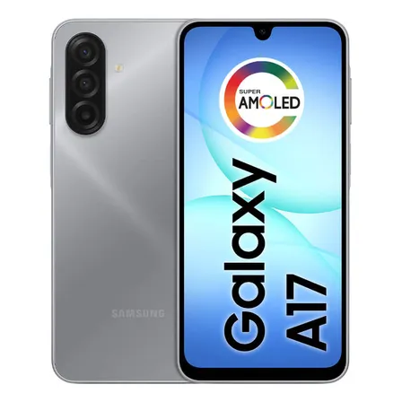Celular Samsung Galaxy A17 Com Ia, 128gb, 4gb Ram, Câm De 50mp, Tela De 6.7 , Nfc, Ip54 - Cinza