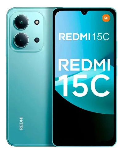 Câmera Xiaomi Redmi 15c 6.9 4G 256gb 4gb Ram Hyperos 50mpx - verde menta