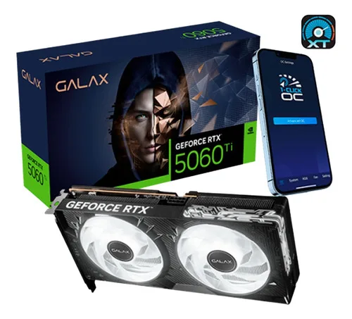 Placa De Video Galax Geforce Rtx 5060 Ti 1-click Oc Classic