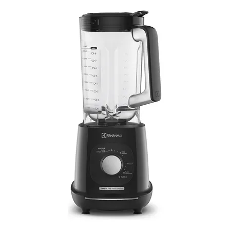 Liquidificador Electrolux 1300W de Potência com 3.2 Litros de Capacidade 12 Velocidades 6 Lâmina TriForce e Pés Antiderrapantes EBL1300 Preto