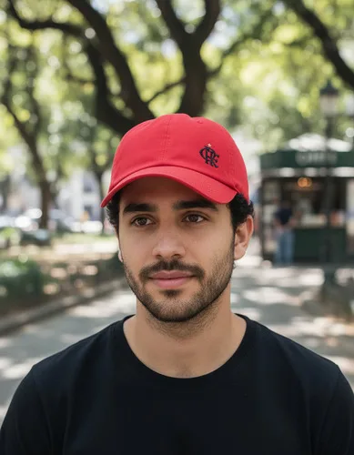 Boné Flamengo Bordado Aba Curva Minimalista Licenciado