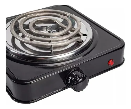 Fogão Cooktop Epsilon Fogareiro Elétrico 1 Boca Portátil 1200 Watts 110v Preto