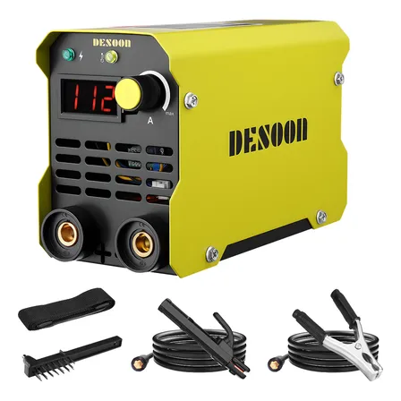 Máquina De Solda Mma Eletrica Portatil 120a Visor Digital Com Proteção Contra Superaquecimento E Acessórios Desoon